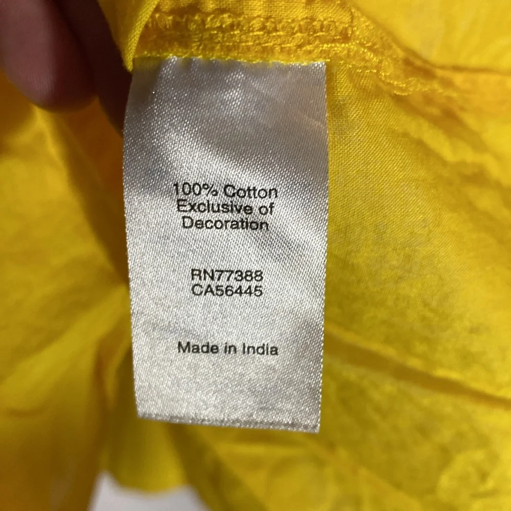 J. Crew Yellow Peplum yellow Blouse women’s top Sz 2